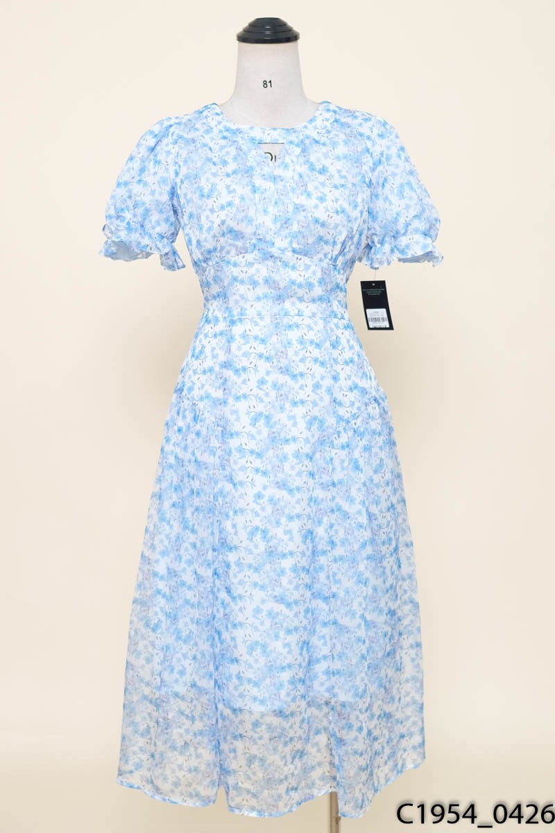 MẨU BOUTIQUE- Đầm xanh hoa nhí