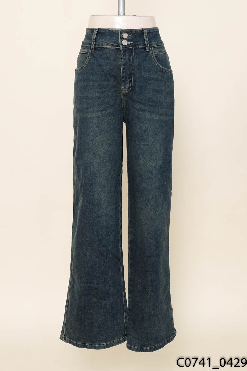 Quần jeans xanh 2 khuy New Tags
