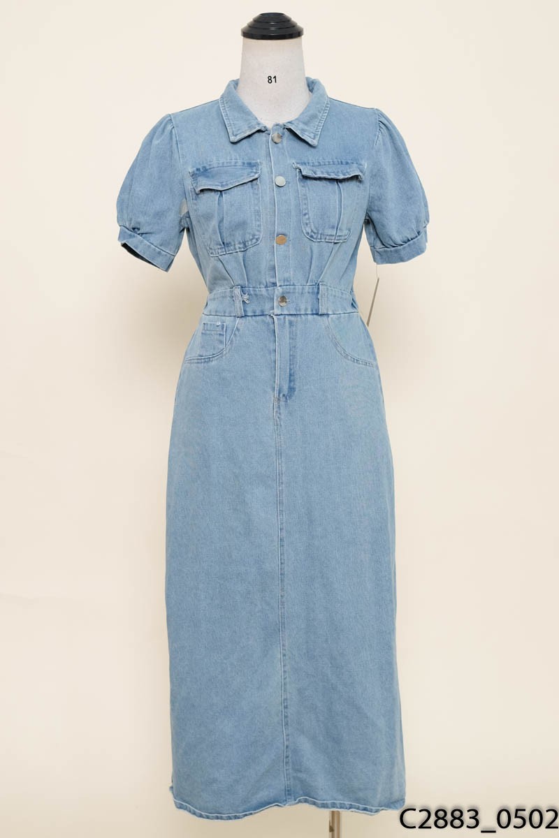 Đầm jeans xanh nhạt