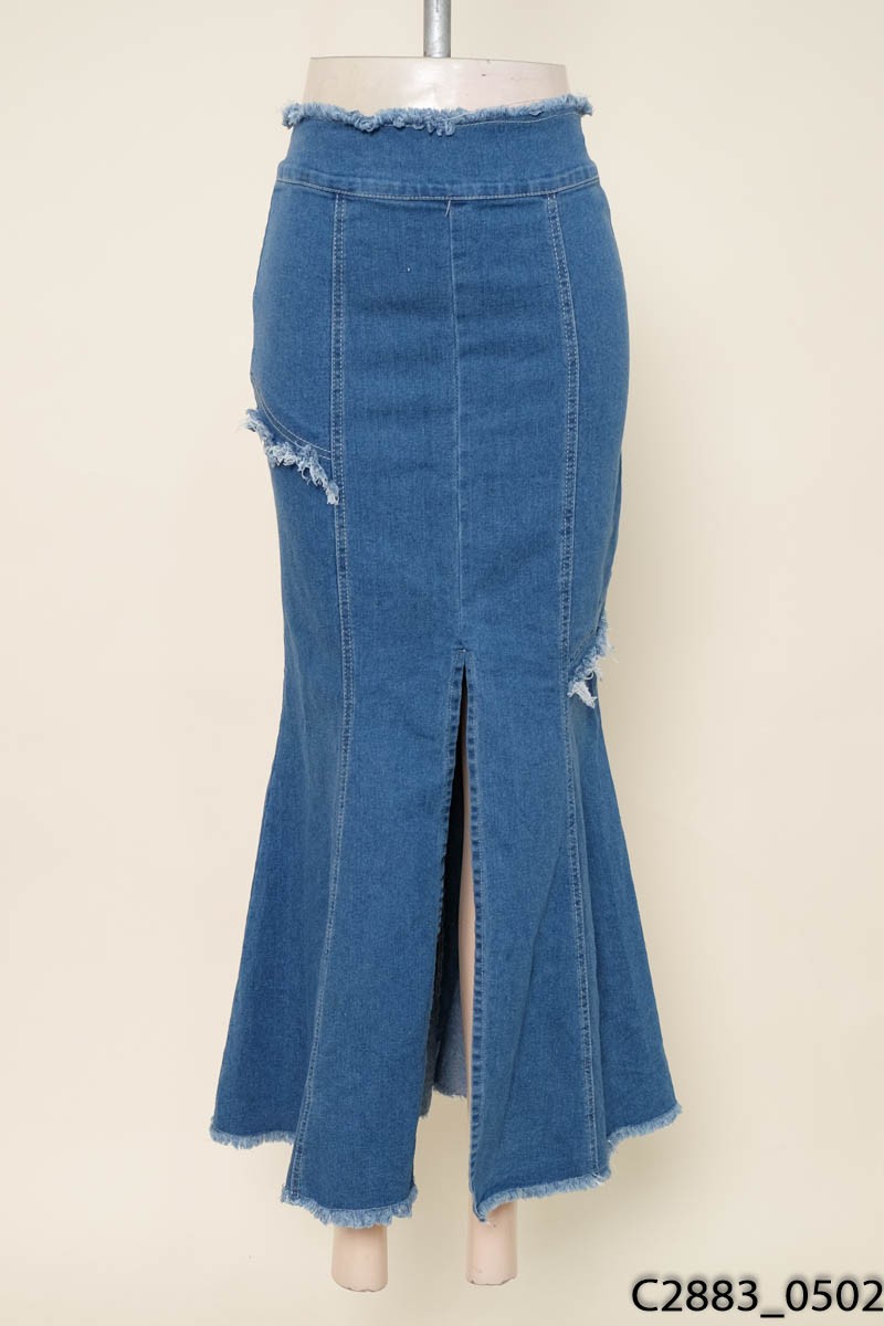 Chân váy jeans xanh
