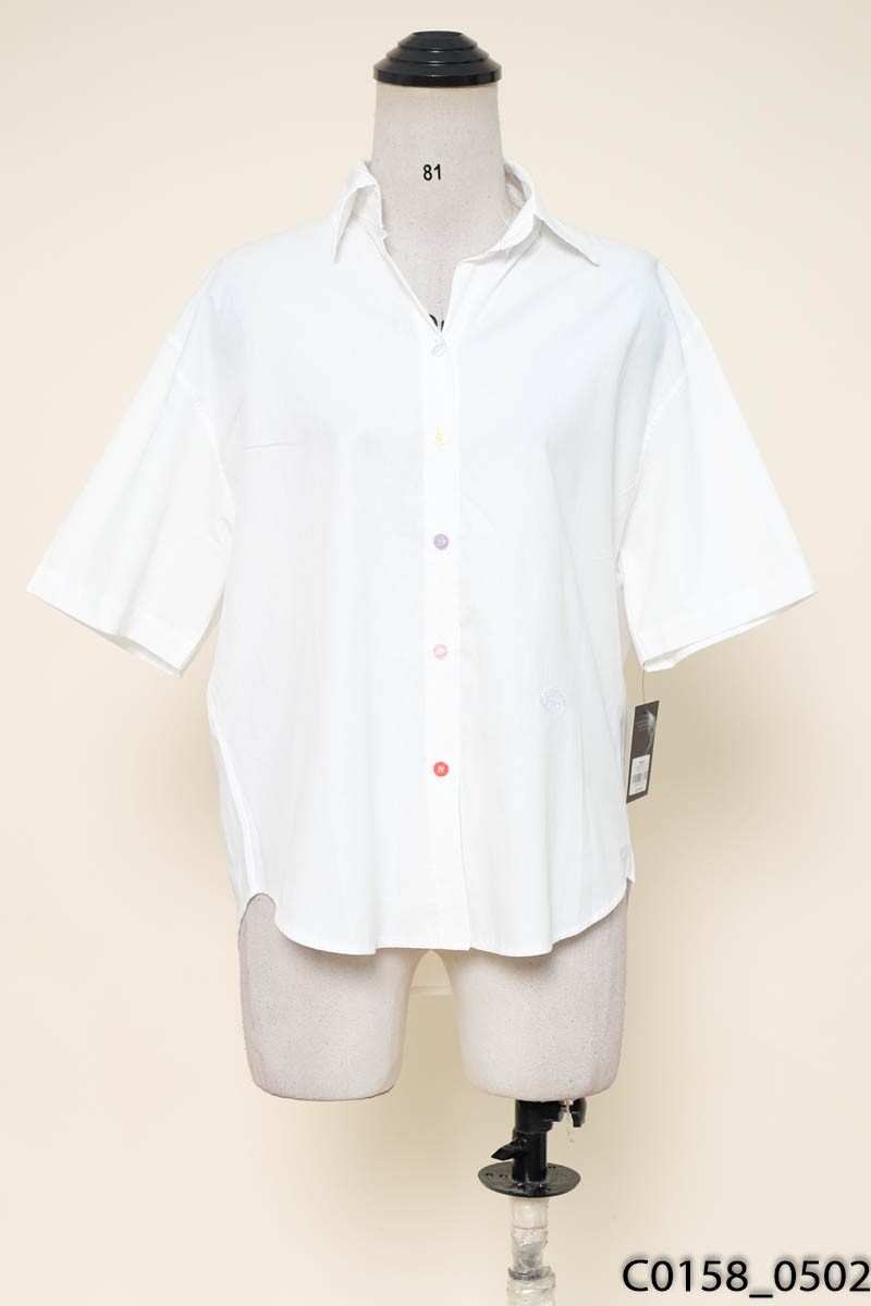 Áo sơ mi trắng cộc tay New Tags