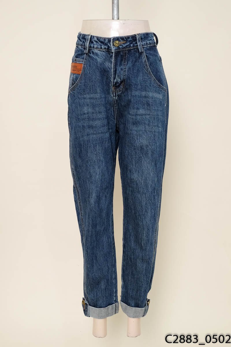 Quần baggy jeans xanh