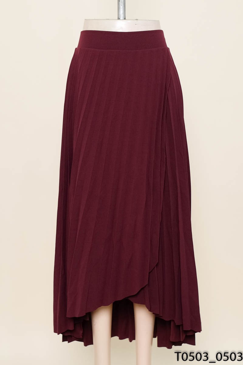 MAX FASHION- Chân váy đỏ mận New Tags
