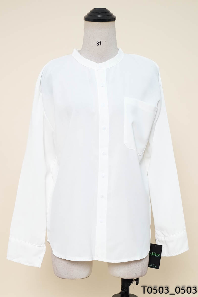 Áo sơ mi trắng túi ngực New Tags