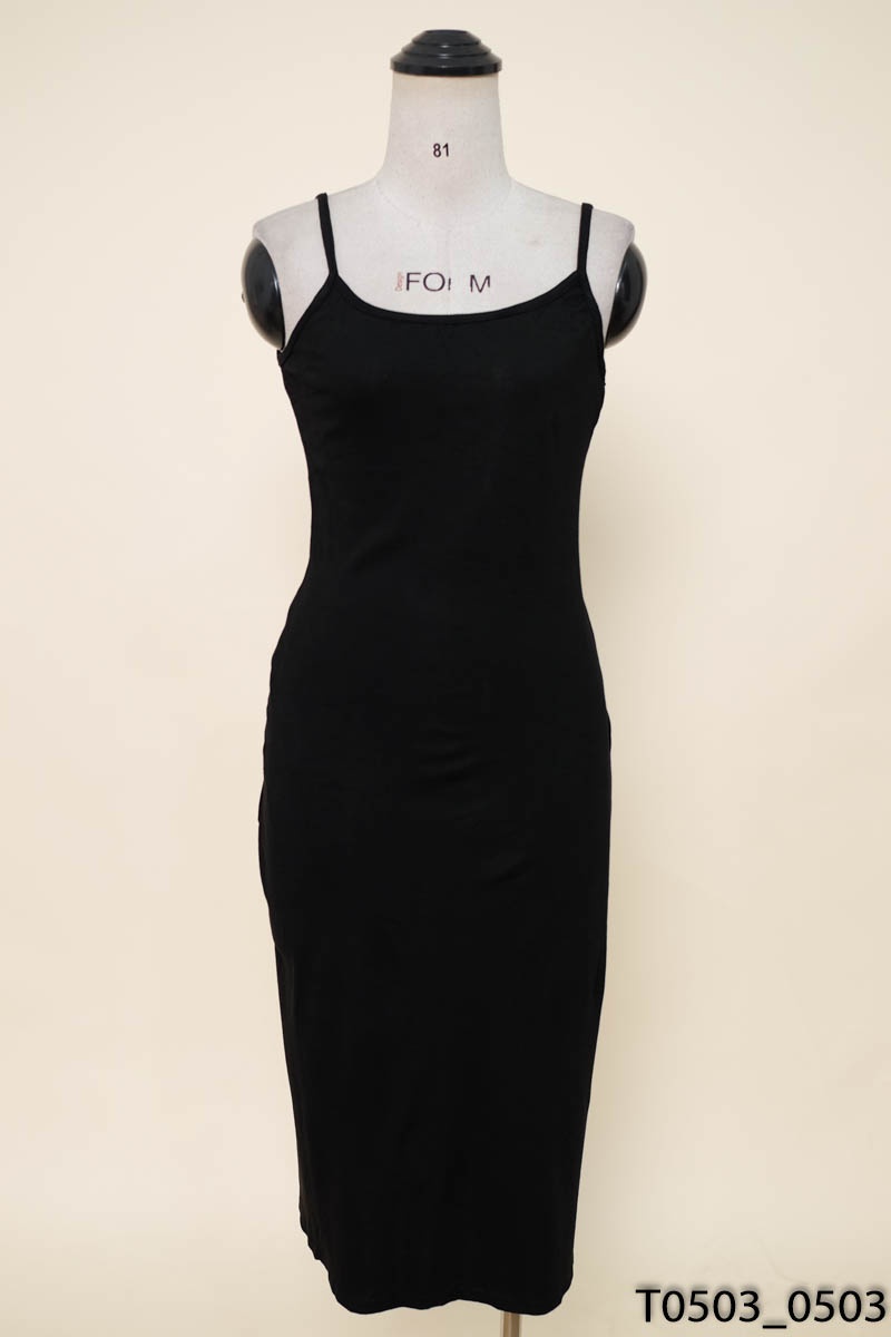 Đầm 2 dây đen New Tags