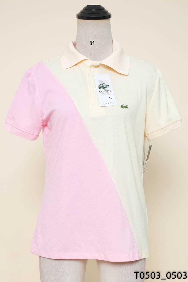 Áo polo phối hồng vàng New Tags