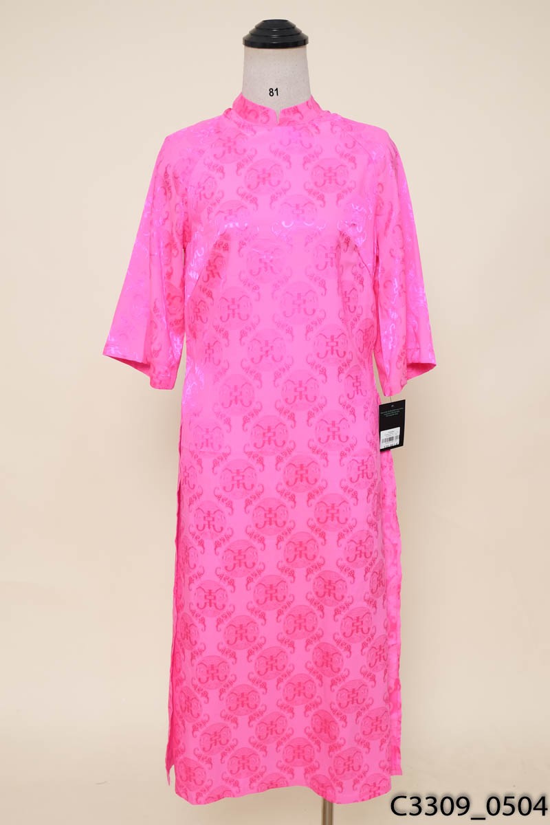 Áo dài hồng