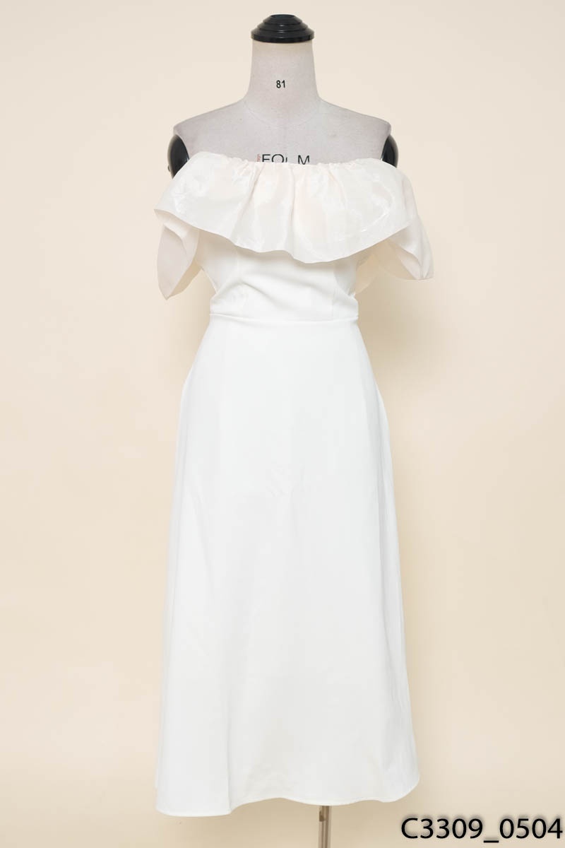 Đầm be bèo New Tags