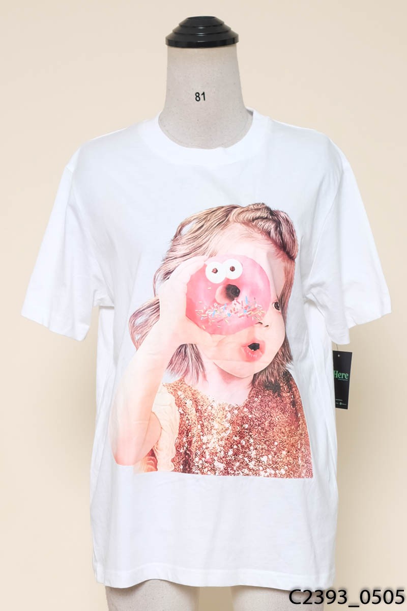 Áo thun trắng hình cô gái New Tags