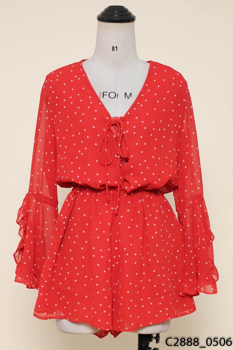 Jumpsuits voan đỏ