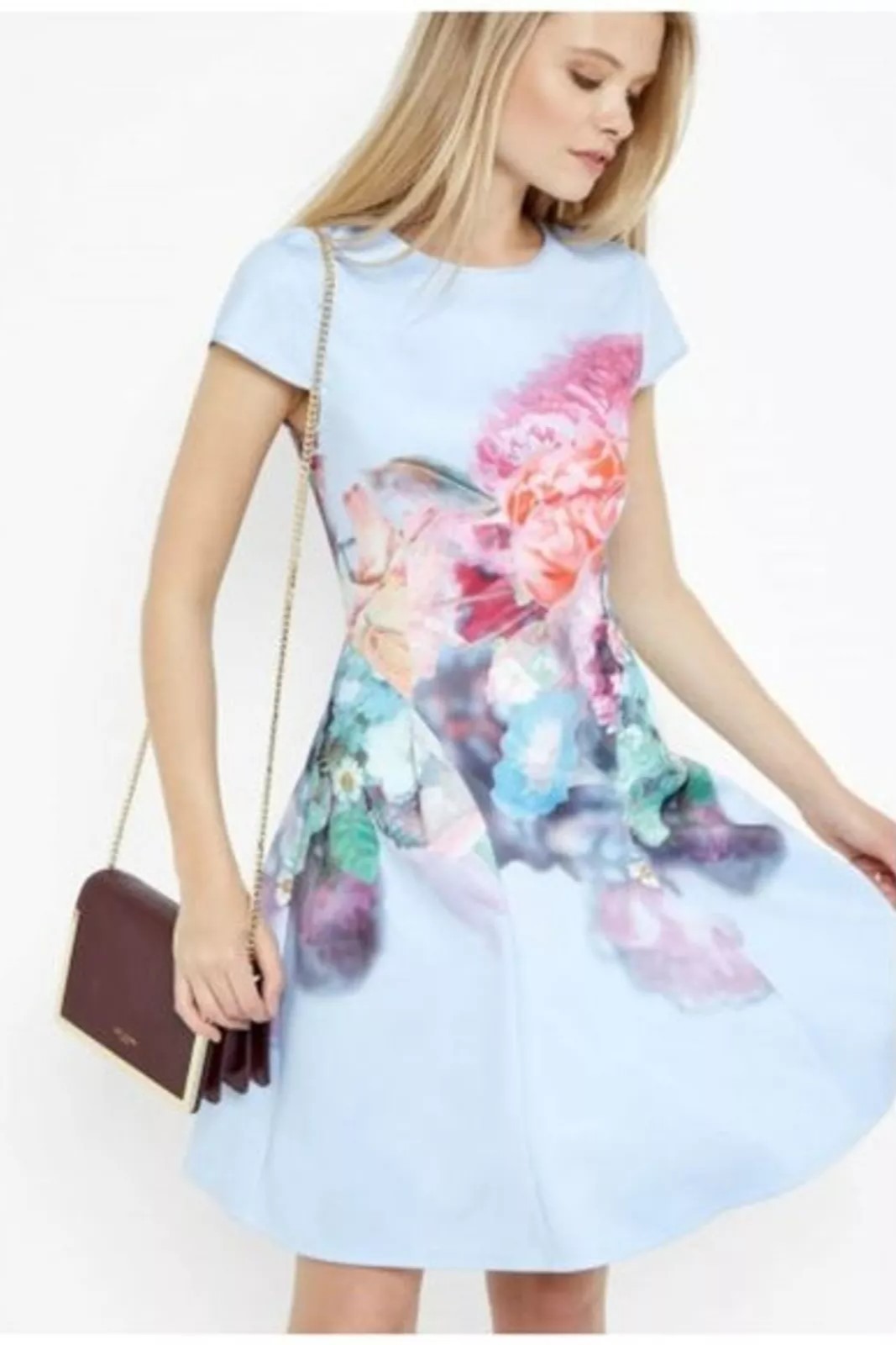 Đầm xanh hoa TED BAKER