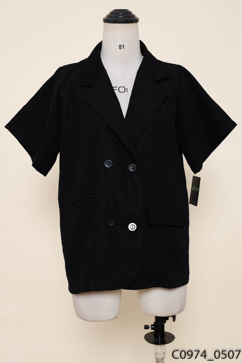 Áo blazer đen