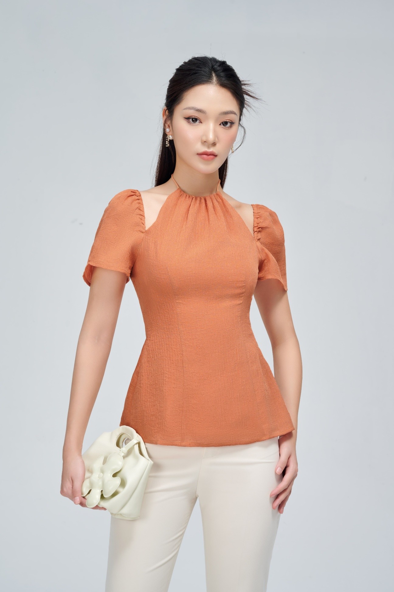 Áo cam cổ yếm JM Design