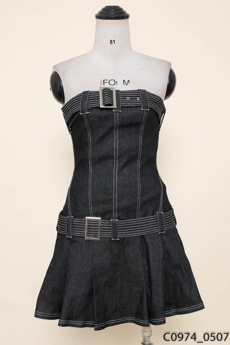 SECODEE - Đầm jeans đen