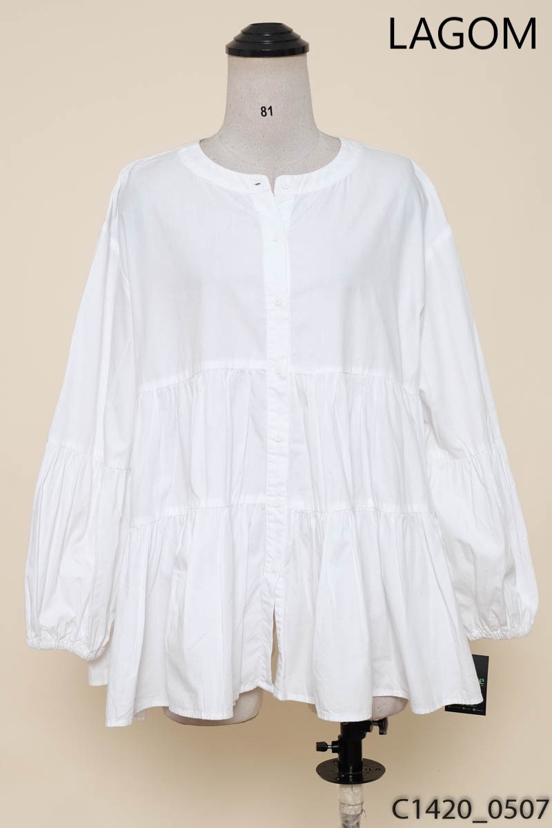 LAGOM- Đầm babydoll trắng New Tags