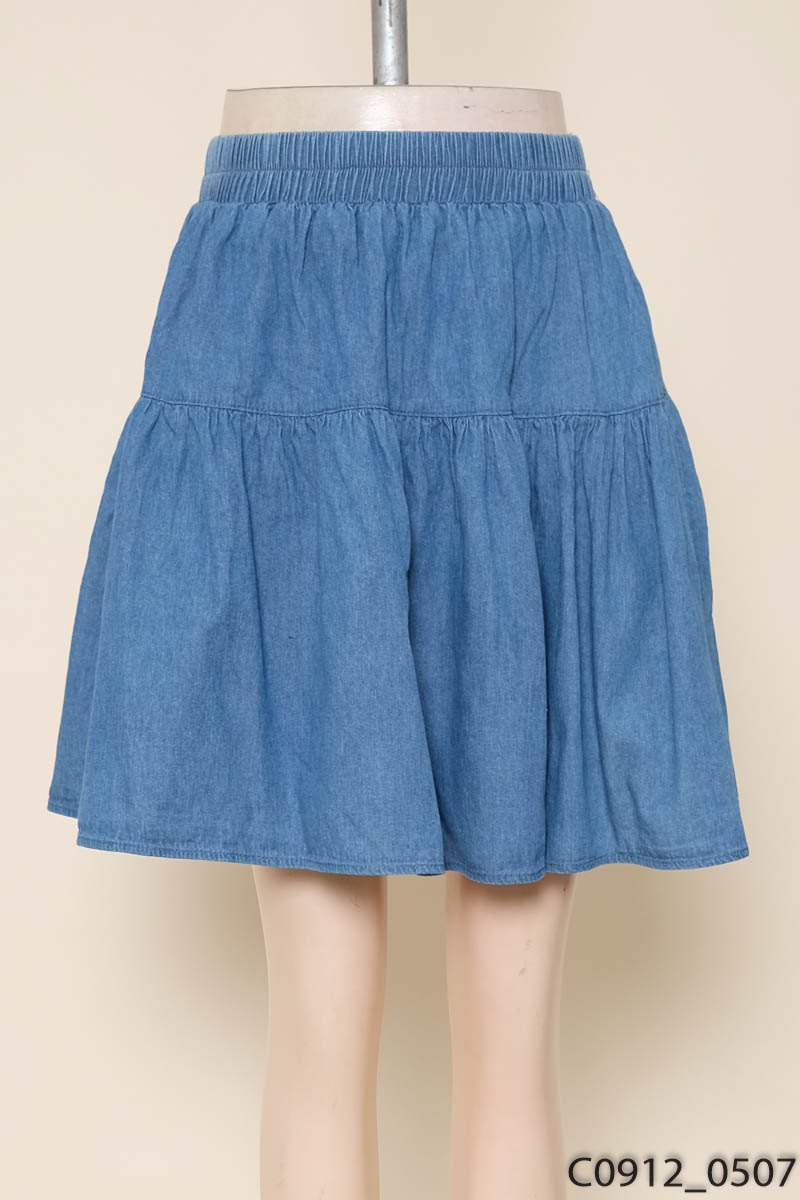 Chân váy jeans xanh
