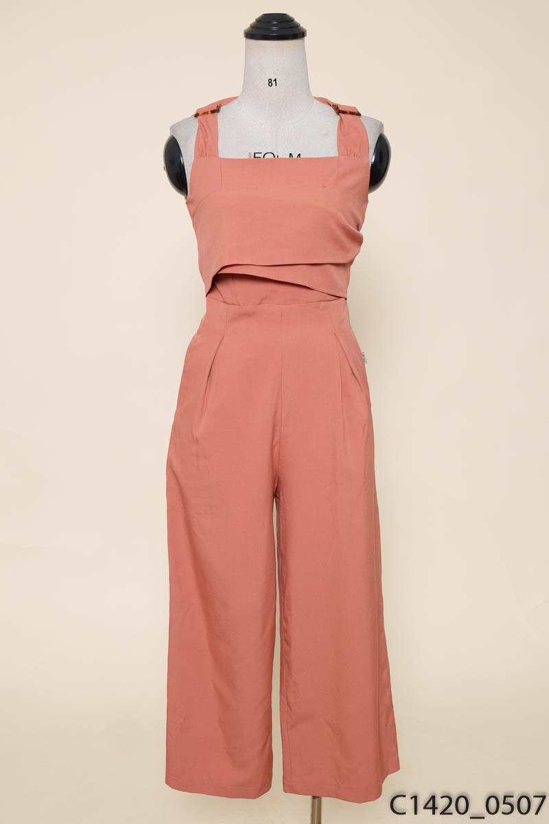 Jumpsuit hồng nơ C'Chat New Tags