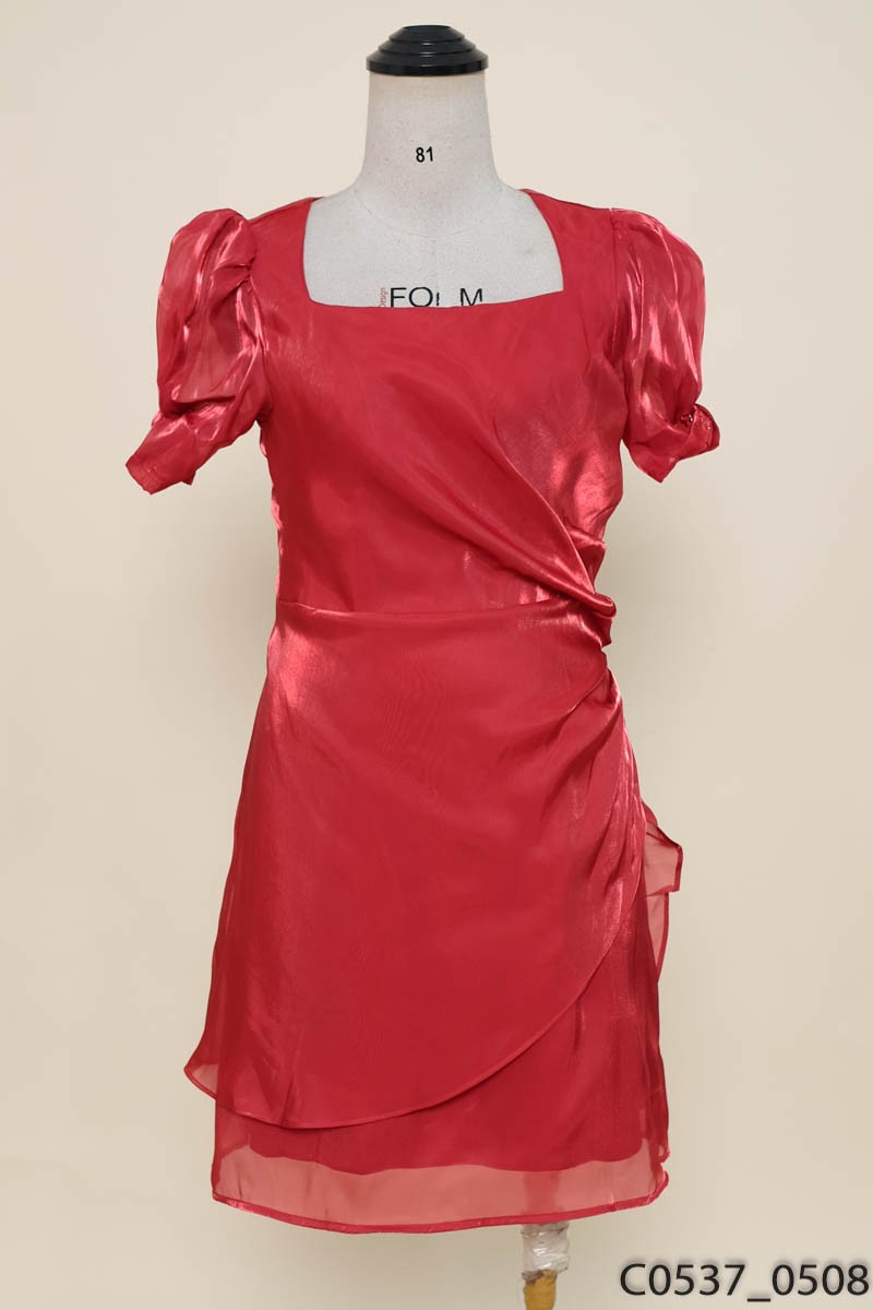 Đầm organza đỏ