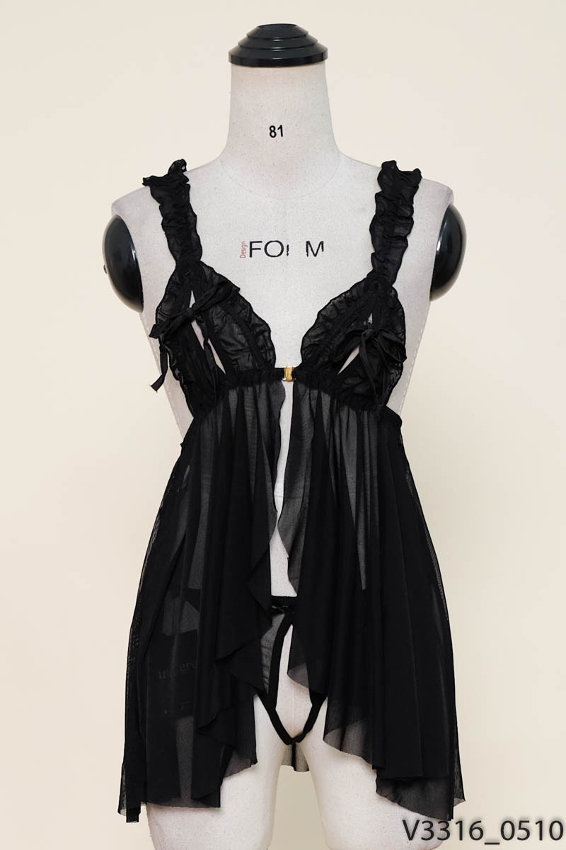 Set lưới đen khóa vàng New Tags