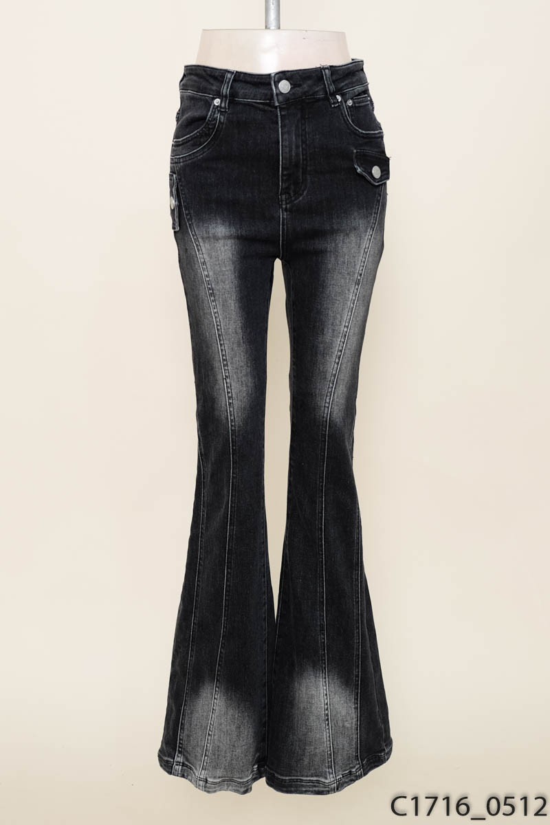 CHUU- Quần jeans đen