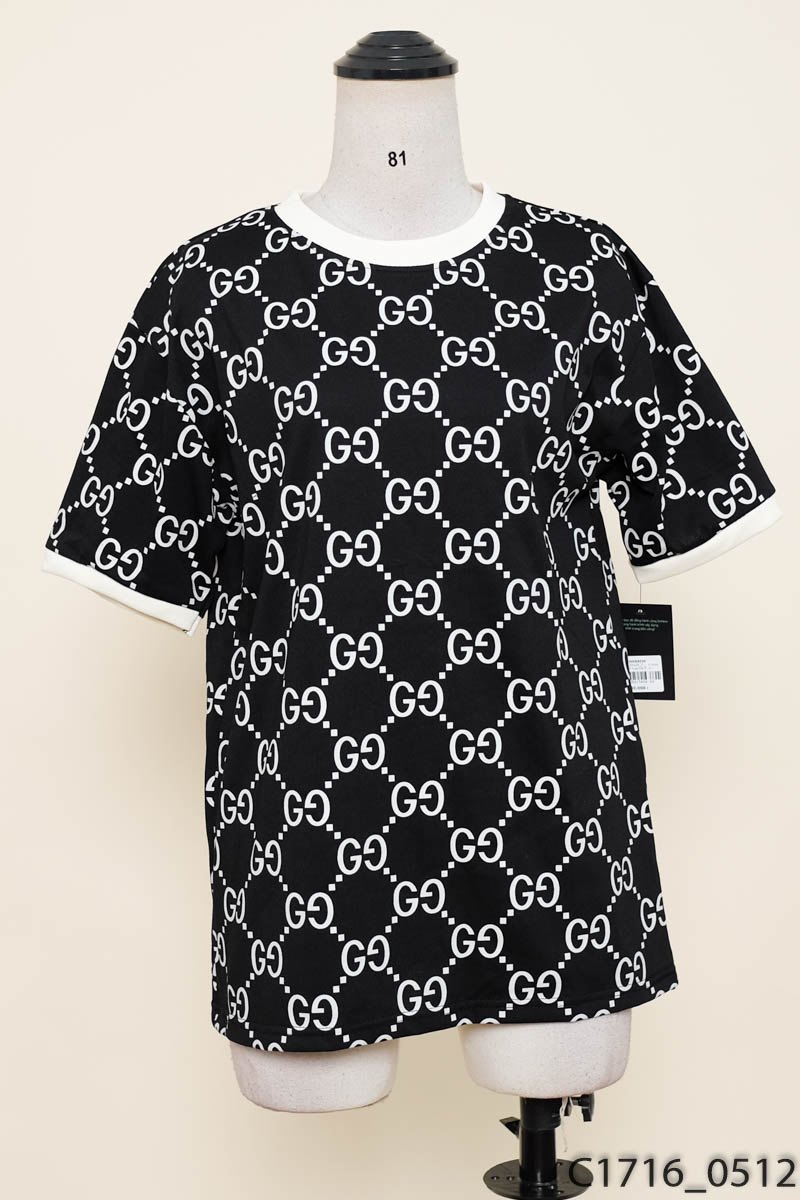 Áo thun đen họa tiết New Tags