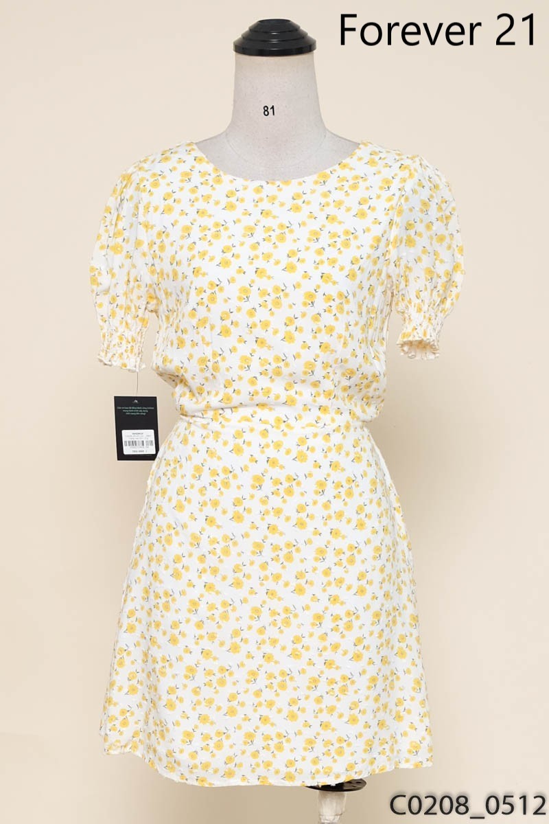 Đầm trắng hoa nhí vàng Forever 21