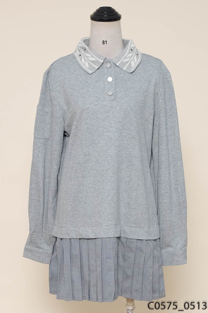 NEIHE - Đầm xám dài tay New Tags