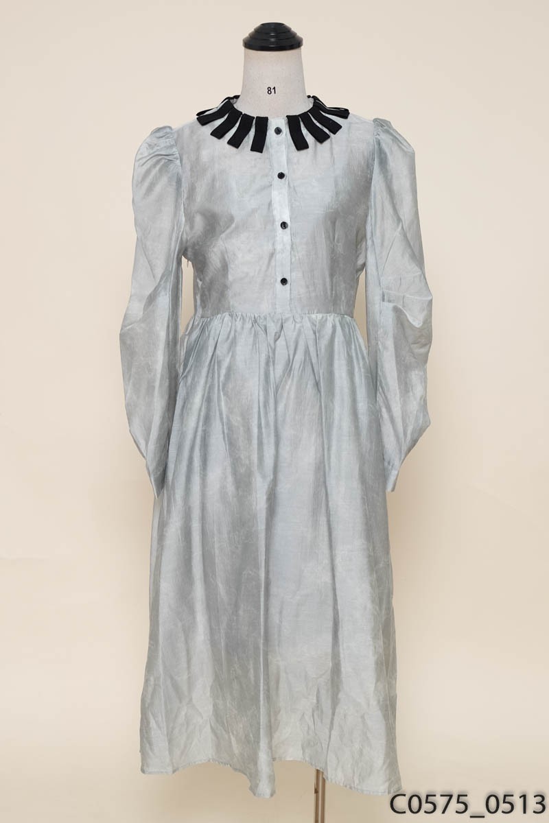 NEIHE - Đầm xanh dài tay New Tags