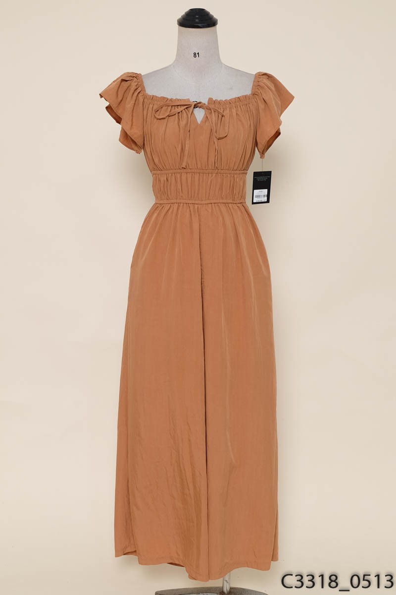 Jumpsuit nâu eo chun