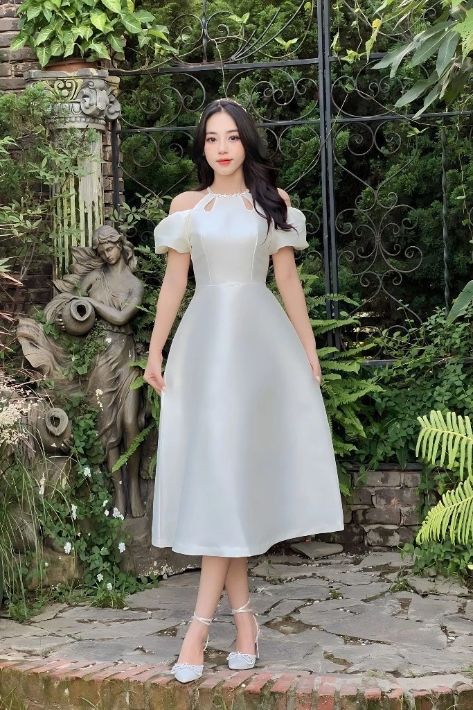 LUCIDO - Đầm be tay bồng