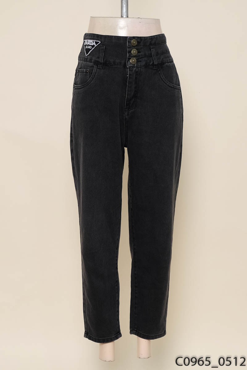 Quần jeans ghi đen