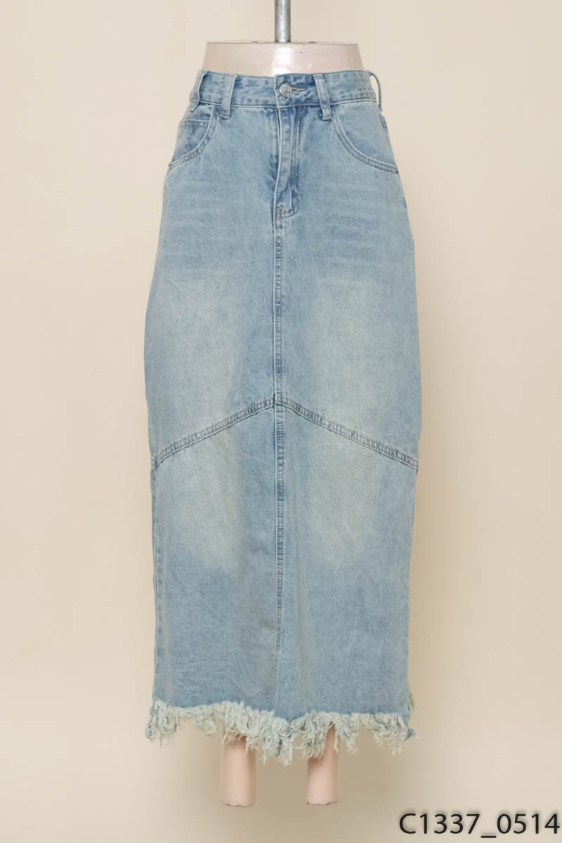 Chân váy jeans xanh