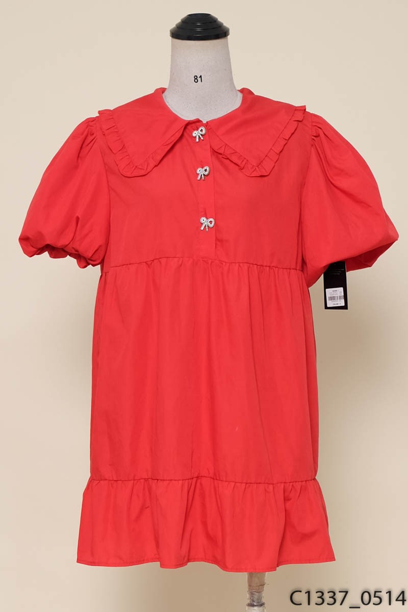 Đầm babydoll đỏ New Tags