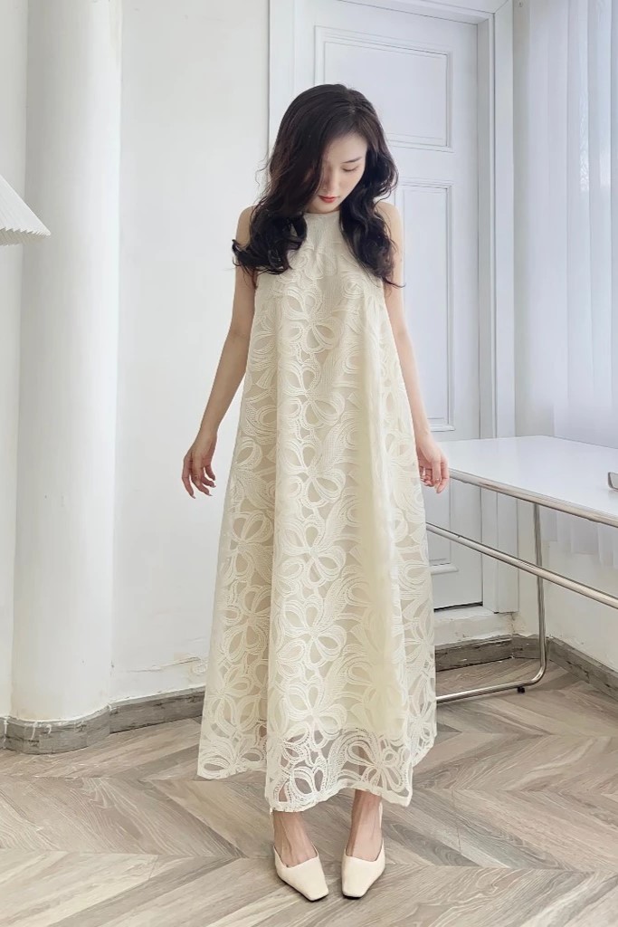LINLY STORE - Đầm be cổ yếm New Tags