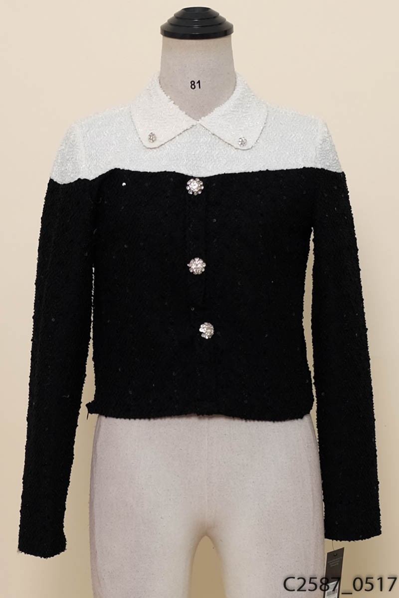 TRA CLOTHING - Áo đen trắng