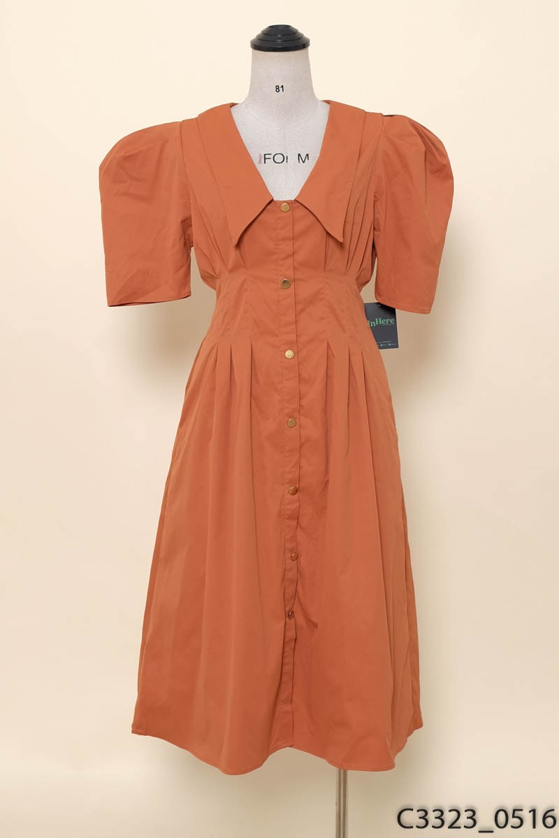 MẨU BOUTIQUE- Đầm cam khuy