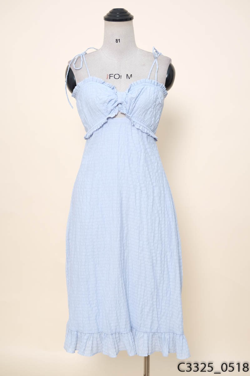 Đầm 2 dây xanh BCBG