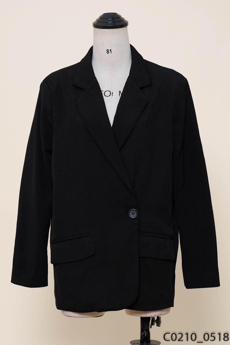 Áo blazer đen