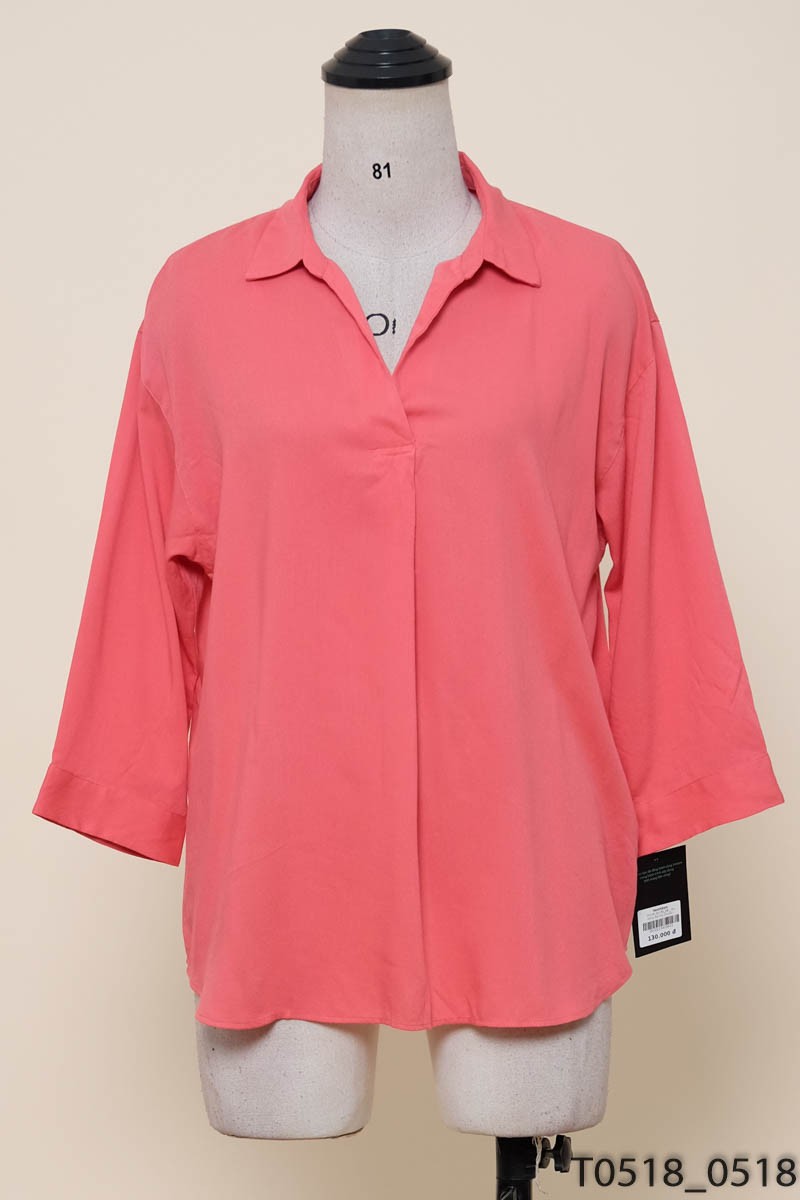 Áo hồng dài tay Uniqlo
