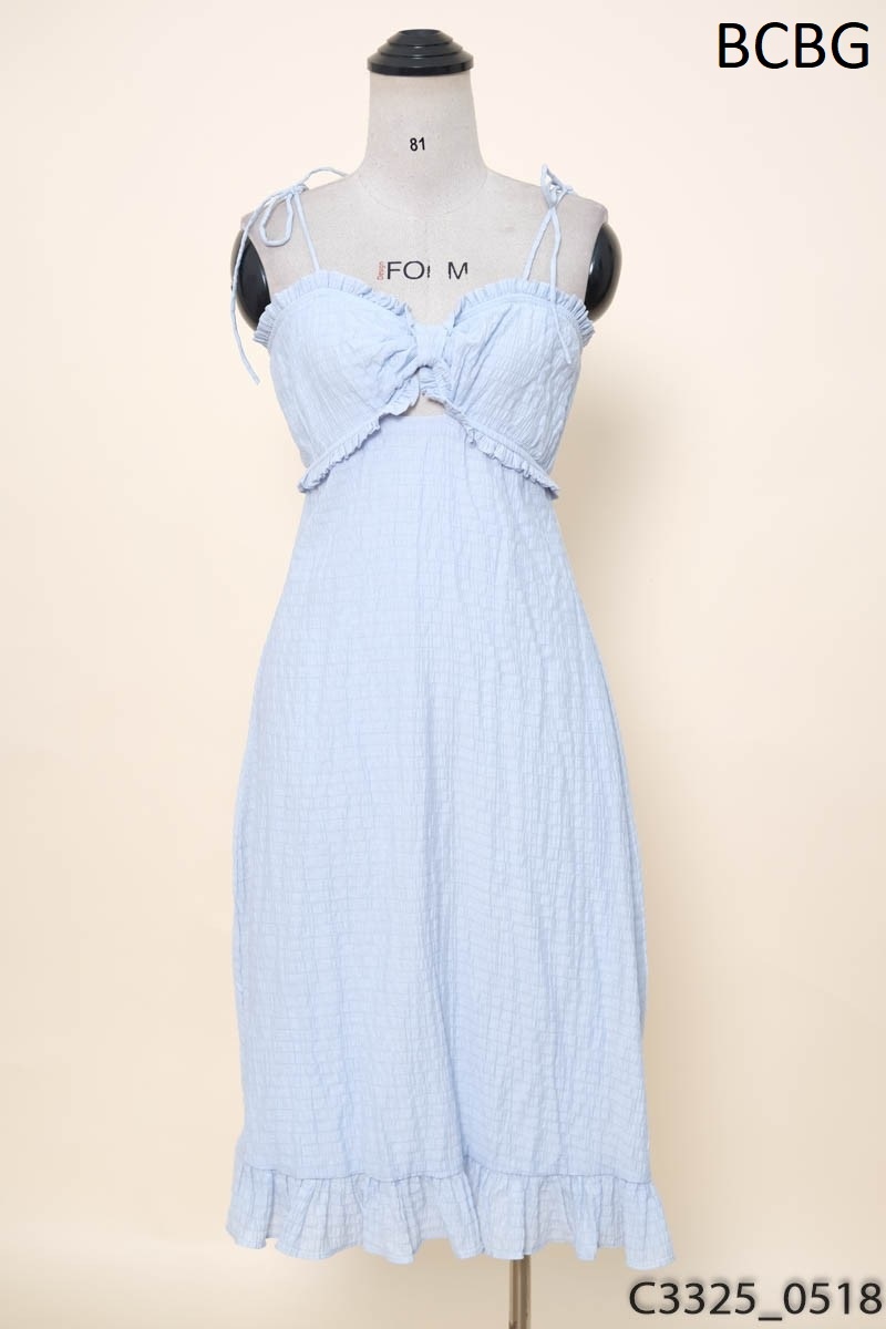 Đầm 2 dây xanh BCBG