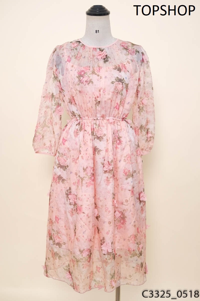 Đầm hoa hồng Topshop