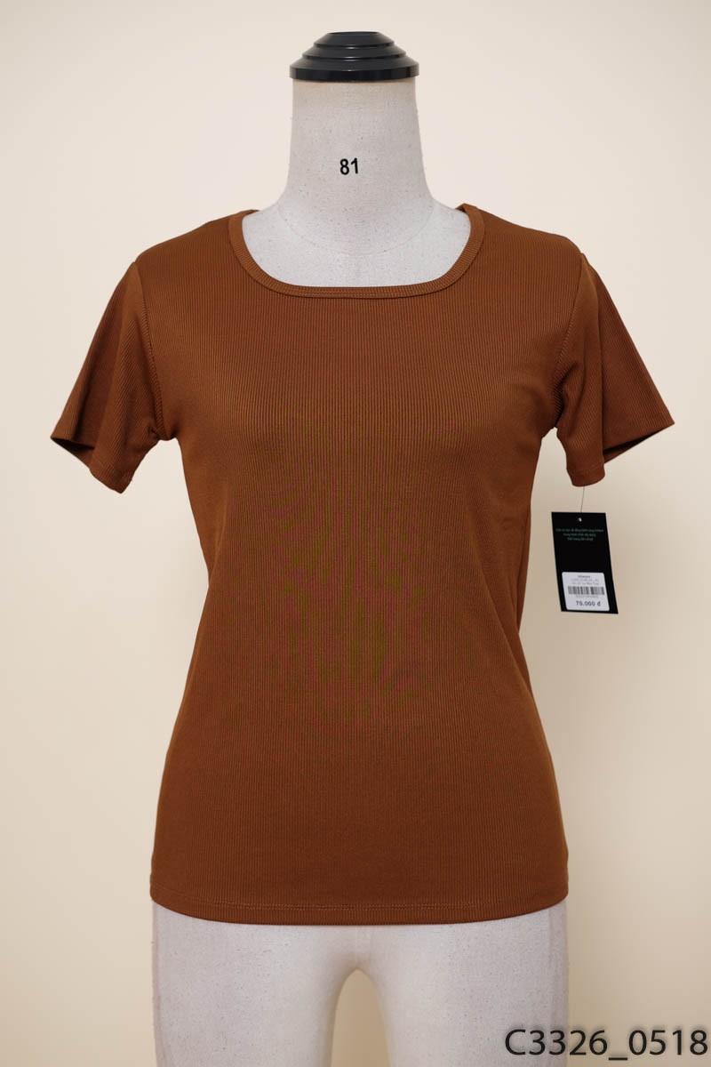 Áo nâu cộc tay New Tags