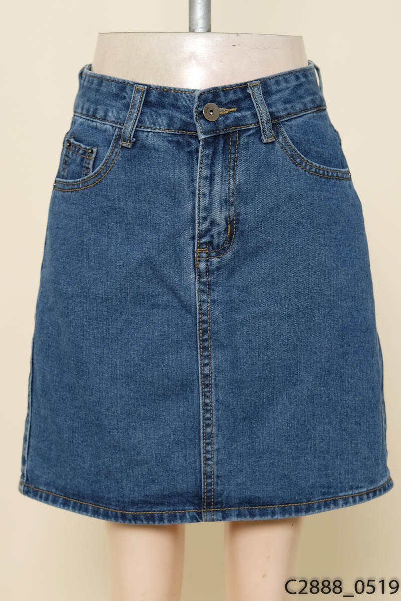 Chân váy jeans xanh