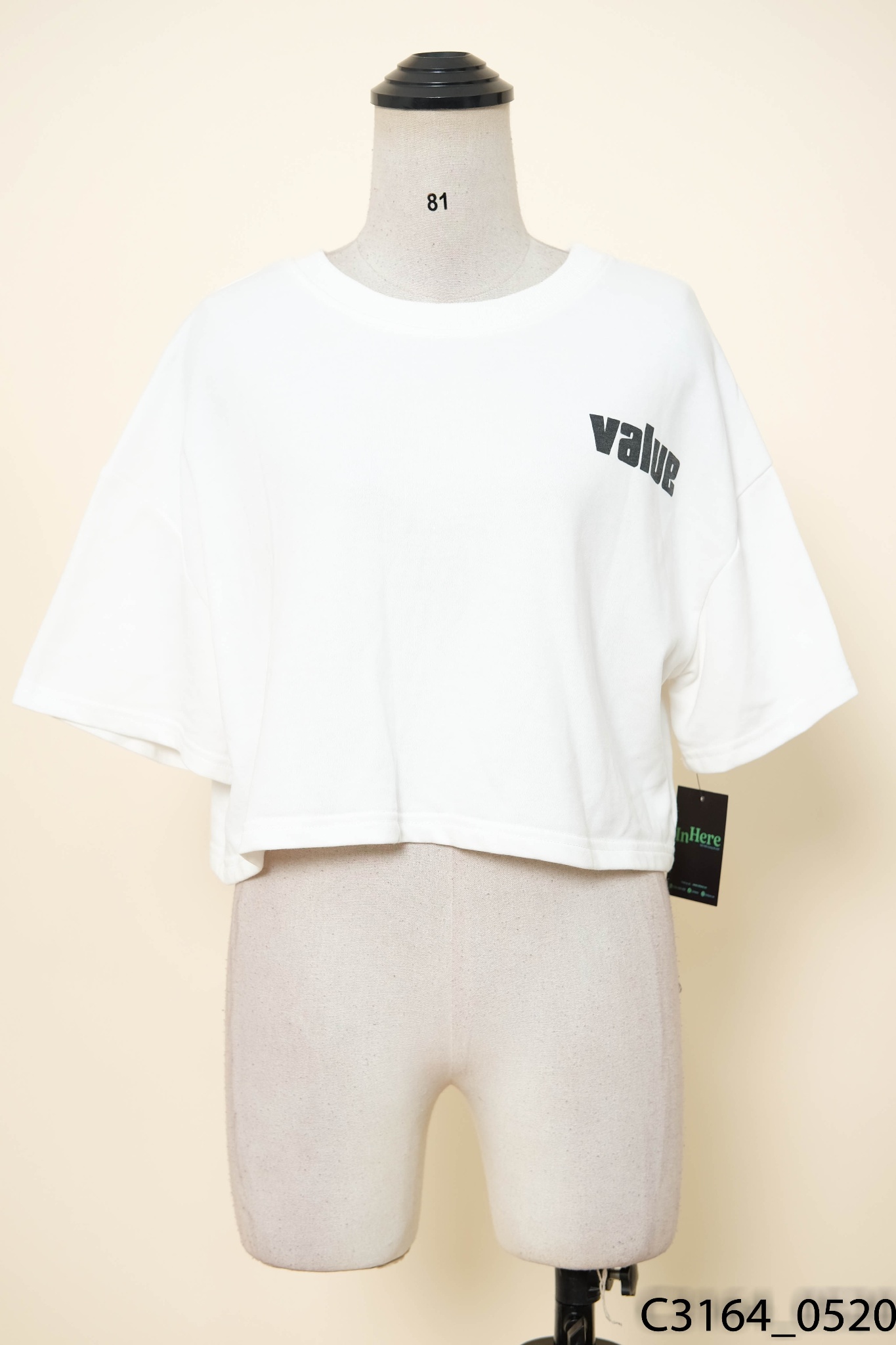 Áo croptop trắng