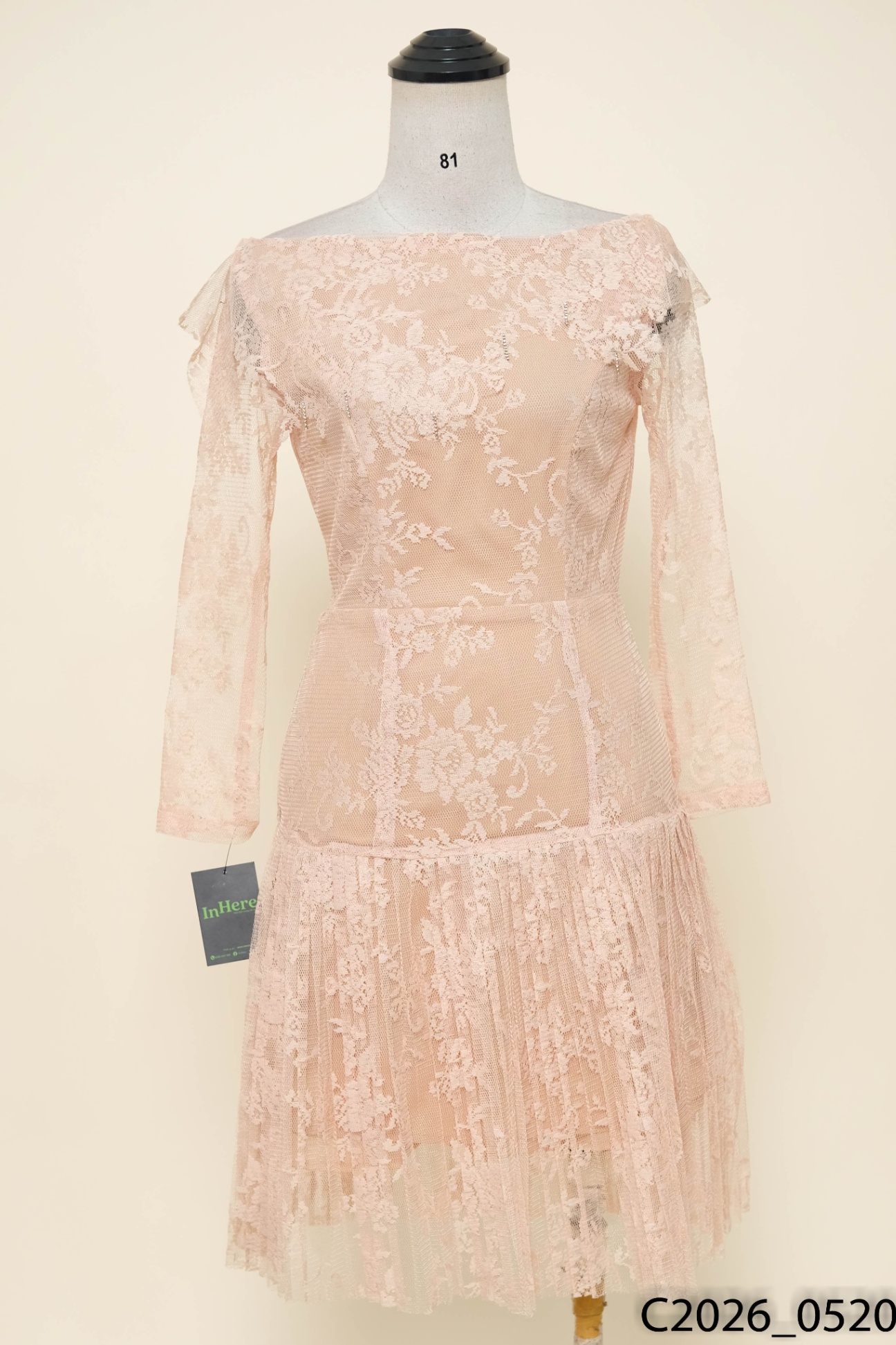 Đầm nâu phối lưới REU by H