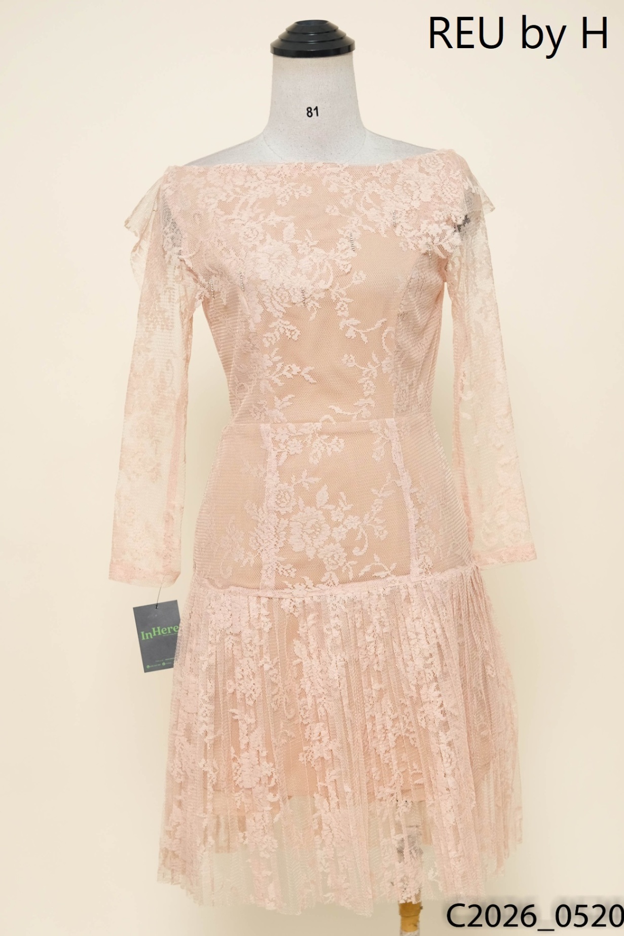 Đầm nâu phối lưới REU by H
