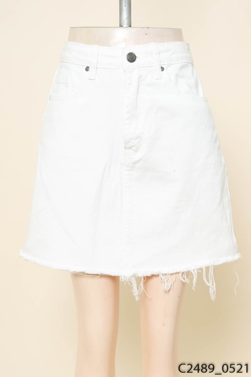 Chân váy jeans trắng Tí Ngoan