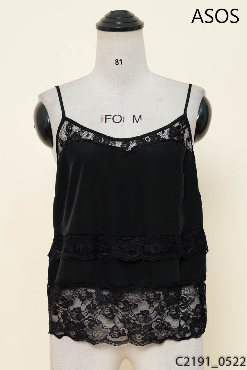 Áo 2 dây đen ASOS