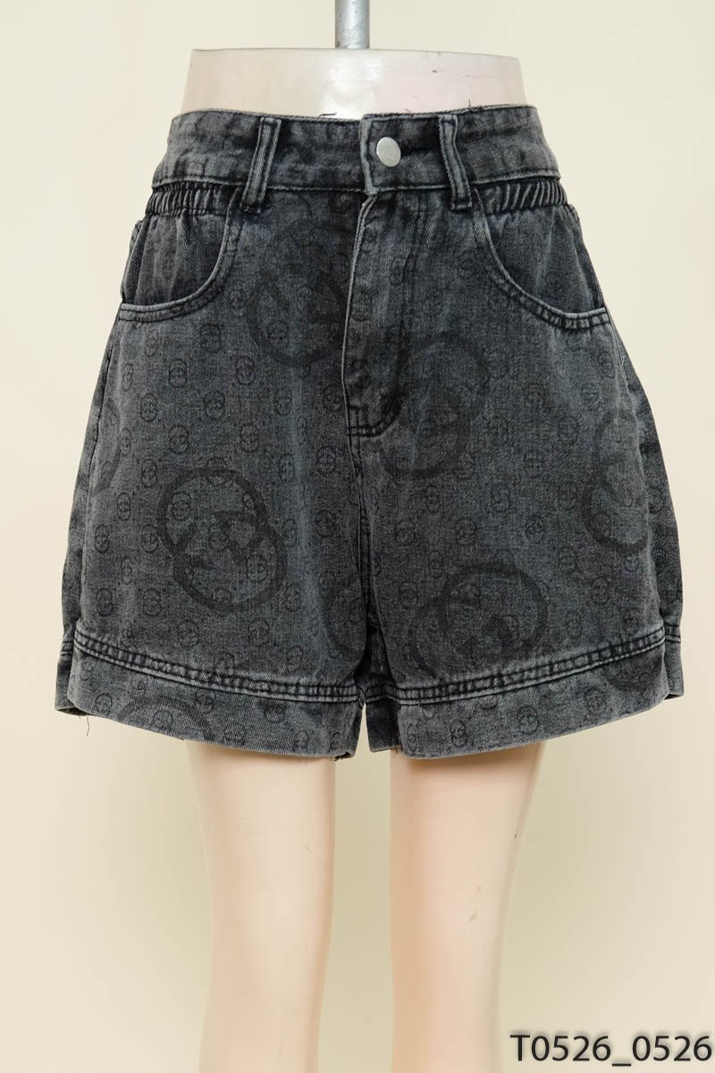 Quần shorts jeans xám