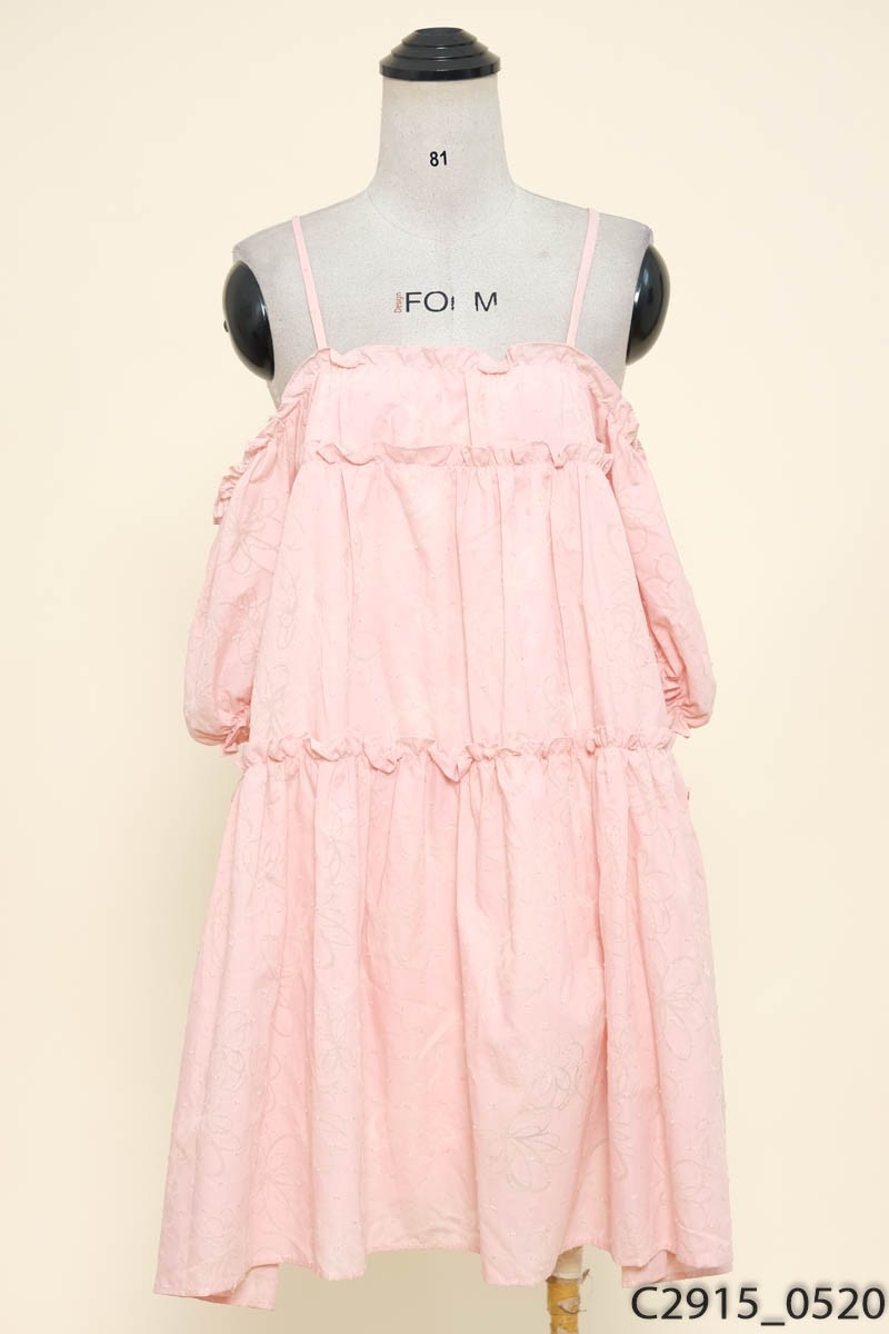 FEMININE HOUSE - Đầm 2 dây hồng New Tags